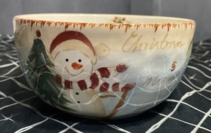 Replacement Maxcera Woodland Snowman Bowl Ice cream,Hot Oatmeal,Soup - Picture 1 of 10