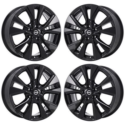 18" Nissan Murano Gloss Black Exchange Wheels Rims Factory OEM 62706 2013-2019 - Image 1 of 4