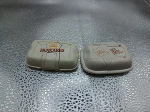 2 McDonald's Hot Cakes & Hot Cakes Sausage Changeables Happy Meal Toys Vtg 1988 - Picture 1 of 4