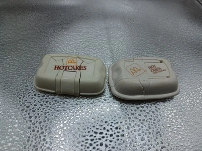 2 McDonald's Hot Cakes & Hot Cakes Salchicha Cambiables Happy Meal Juguetes De Colección 1988 Foto 1 de 4
