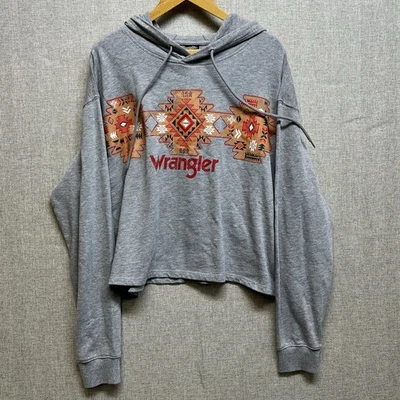 Sudadera con capucha corta azteca gris Maggie retro para mujer estilo XL 112317351 NUEVA SIN ETIQUETAS Foto 1 de 4