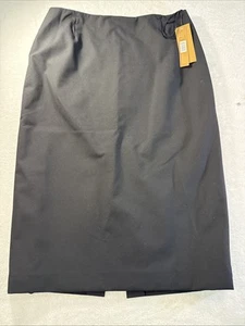 NWT ALEX MARIE  Black Pencil Suri Skirt Pleated  (6)Lined Knee Length - Picture 1 of 5