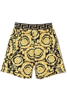 NEW Versace Kids Barocco Fleece Shorts Size 6 $335! - Picture 1 of 4
