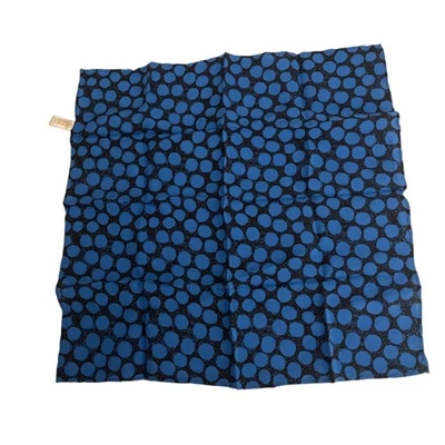 Carrot Gibbs Men's Pocket Square Handkerchief  Blue Printed 13" - Image 1 of 4