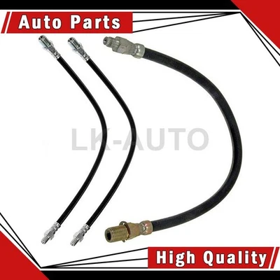 Línea de freno de manguera hidráulica de freno de freno delantero trasero 3 para camioneta Dodge B-1 3,9 L Foto 1 de 4