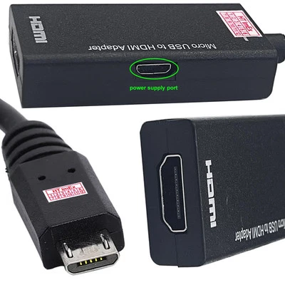 Micro USB zu auf HDMI MHL Adapter Kabel Konverter für Smartphone Handy 1080P HD - Bild 1 von 4