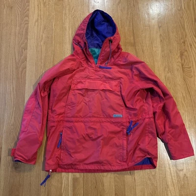 Vintage 80s 90s Columbia Sport Wear Anorak Jacket Men’s Large Red - Image 1 of 4