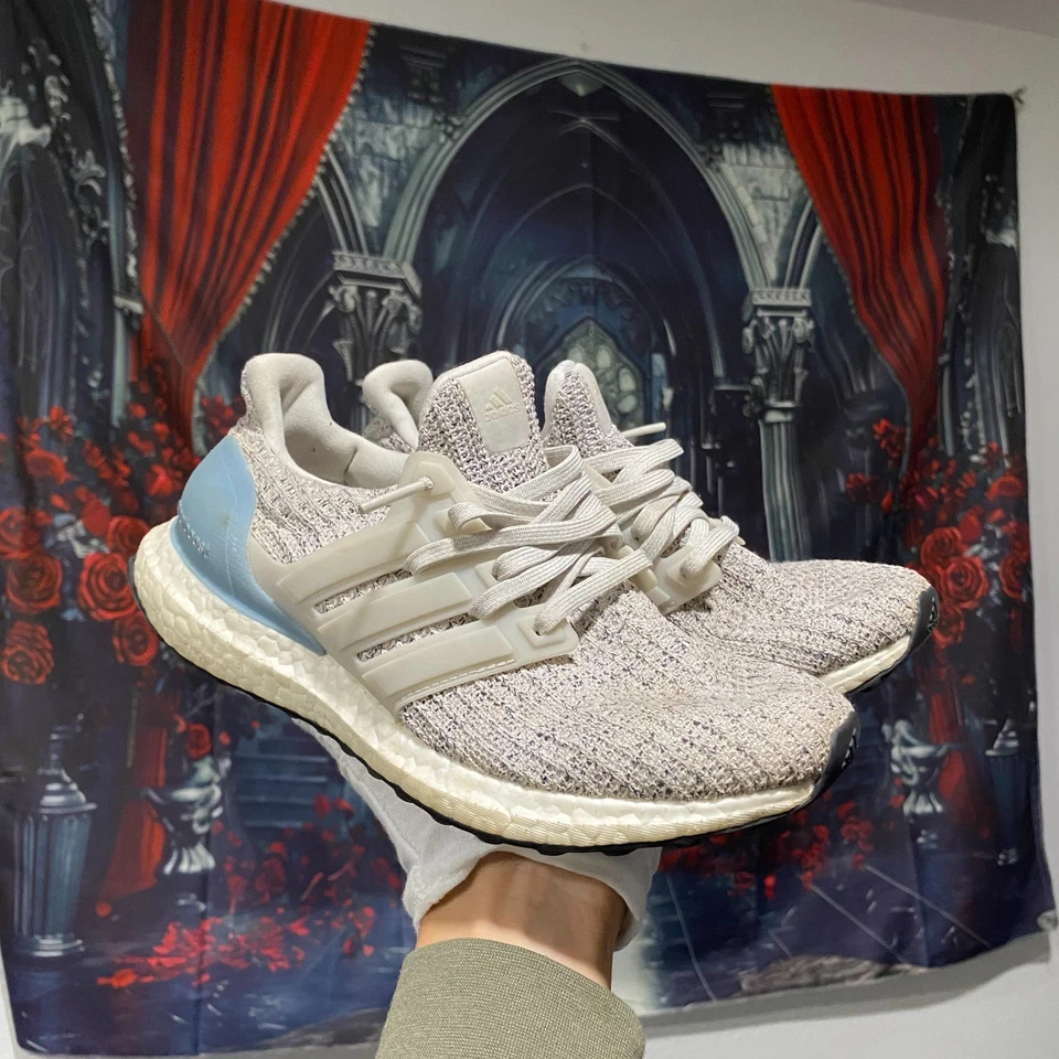 Adidas UltraBoost 4.0 Grey & Light Blue Women's Size 6 - Athletic Sneaker - Image 1 of 4