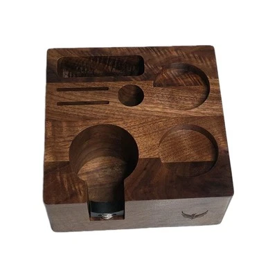 Estação de tampão de café expresso Knodos 54mm - Suporte de nogueira e portafiltro - Imagem 1 de 4