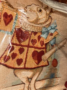 Traditionelle Wandteppiche Wandteppich kleiner Kissenbezug Alice im Wunderland König Herz - Bild 1 von 5