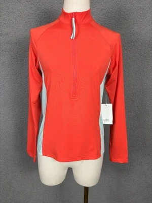 Para Mujer Carve Designs Montara Rashguard 1/2 Cremallera Frontal Naranja Extra Pequeño Nuevo Con Etiquetas Foto 1 de 4