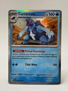 Carracosta 038/142 Holo Rare - Pokemon TCG Stellar Crown - Near Mint - Picture 1 of 2