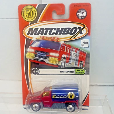 Camión cisterna de bomberos de patrulla H20 de colección caja de cerillas roja raro rescate novatos #54 NUEVO Foto 1 de 4