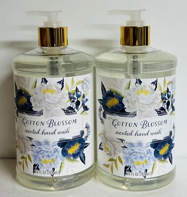 Paquete de 2 lavados a mano perfumados con flor de algodón con aloe vera 26 fl oz cada uno Foto 1 de 2