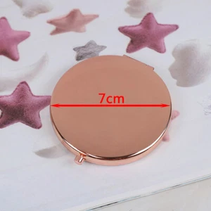 Vintage alloy compact pocket mirror folded makeup cosmetic mirror magnifying _yi - Picture 1 of 15
