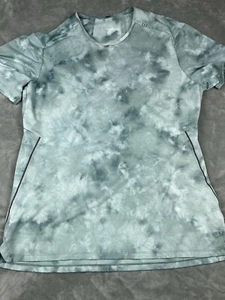 Lululemon Shirt Mens Large Blue Performance Tech Short Sleeve Athleisure Run - Picture 1 of 4