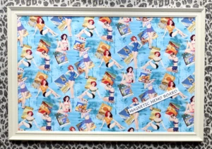 Retro Pinup Girl Magnetic Memo Message Board - Picture 1 of 4