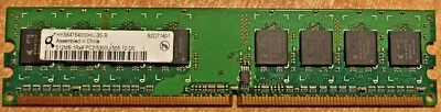 QIMONDA HYS64T64000HU-3S-B 512MB 1Rx8 PC2-5300U-555-12-D0 667MHz 240-PIN - Image 1 of 2