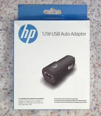 HP Slate 12W USB Auto Car Adapter f. Slate 7 Slate 8 Slate 10 etc # F5A34AA - Bild 1 von 2