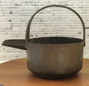 Vintage Chatani Kettle Sauce Pan Chutney India Metal Brass #1 - Picture 1 of 10