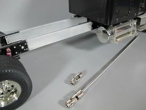 Aluminum 6 inch Frame Extension & Drive Shaft Set Tamiya R/C 1/14 King Hauler  - Picture 1 of 8