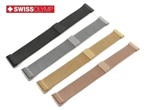 For OMEGA Stainless Steel Metal Watch SILVER BLACK GOLD Strap Band Bracelet - Imagen 1 de 11