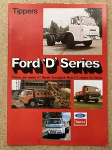 1976 Ford 'D' Series Tippers original British sales brochure - Bild 1 von 9