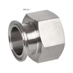 Sanitär 1-1/2"" × 1-1/2"" Buchse NPT Adapter 304S/S Klemme Ende Tri Klee SAN063 - Bild 1 von 2