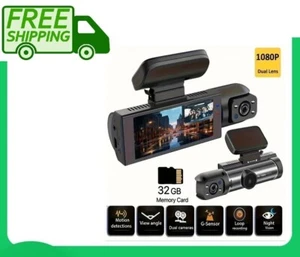 4" Dash Cam Pro Car Camera Recorder Dual Front and Rear HD 1080P Night Vision UK - Picture 1 of 6