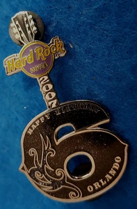ORLANDO HOTEL STAFF 6th ANNIVERSARY BLACK NUMBER SIX GUITAR 2007 Hard Rock Cafe - Imagen 1 de 1