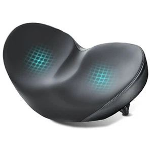 Oversized Noseless Bike Seat - Extra Large bicycle seat for City, E-Bikes - Picture 1 of 6