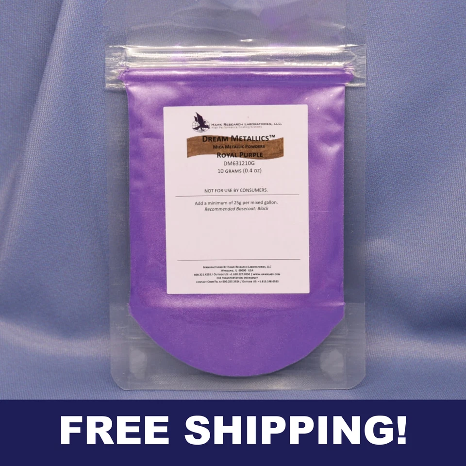 Pigmento en polvo de mica púrpura real de 10 g: color audaz para resina, jabón, manualidades hágalo usted mismo Foto 1 de 4