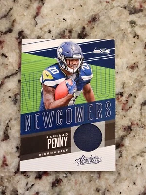 2018 Absolute Newcomers Relic #NC-DC-RP Rashaad Penny Seattle Seahawks NFL - Image 1 of 2