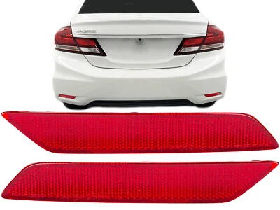 Par de reflectores traseros para Honda Civic 2013-2015 2018-2020 Acura RLX izquierdo derecho Foto 1 de 4