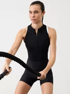 Athleta S Small Crosstrain Zip Tank Black NWT! 600326 - Picture 1 of 5