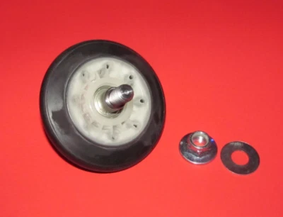 Parte 4581EL2002H para rueda y eje de rodillo de tambor secadora LG ~ Nuevo "Antiguo Stock" Foto 1 de 2