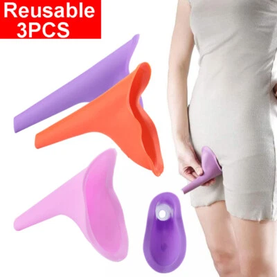 Dispositivo de micción de pie para mujer para mujer embudo de orina de silicona reutilizable Foto 1 de 4