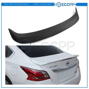 For 2013-2015 Nissan Altima Sedan Black Trunk Spoiler Wing ABS Plastic - Picture 1 of 10