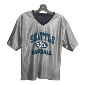 SEATTLE MARINERS XXL Reversible Jersey Kids Boys Size L Blue Grey V-neck Graphic - Picture 1 of 9