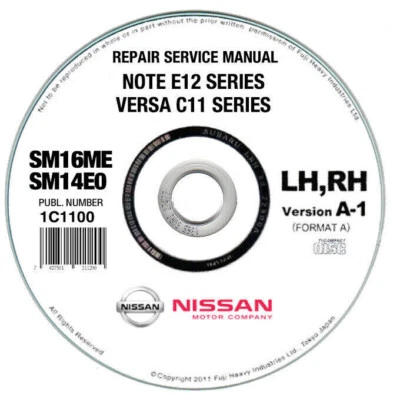 Nissan Note E12 (2014-2017) manuale officina - repair manual - Immagine 1 di 4