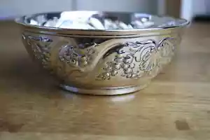 More details for an antique victorian hallmarked sterling silver bowl