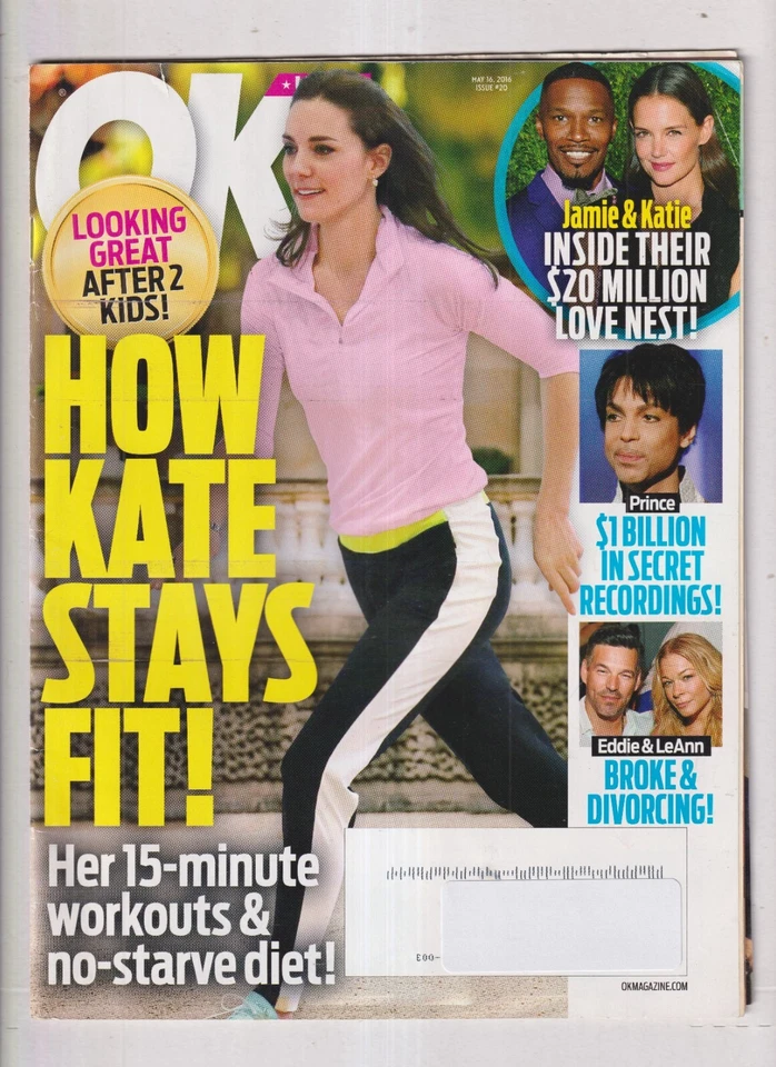 OK! USA May 16, 2016 Princess Kate, Prince, Jamie Foxx, Katie Holmes, Leann Rime Foto 1 de 1