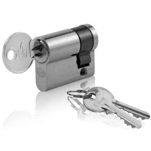 MEZZO CILINDRO EUROPEO Corbin 60/10 Ottone Nichelato -DIN-