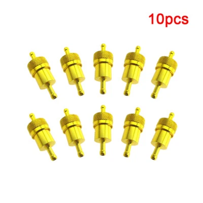 Aluminum Gas Fuel Filter For Honda Yamaha Suzuki Kawasaki Pit Bike ATV Go Kart - Imagem 1 de 4