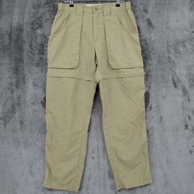 Cabelas Pants Convertible Hiking Outdoor Womens 10 Regular Olive Khaki Nylon - Image 1 of 4