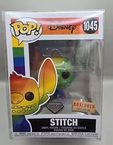 Funko Pop! Disney #1045 Stitch Pride Rainbow Diamond Box Lunch Exclusive - Picture 1 of 7