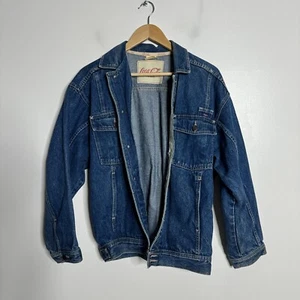 Coco Cola Jacket XL Mens Denim Jean Blue Vintage - Picture 1 of 9