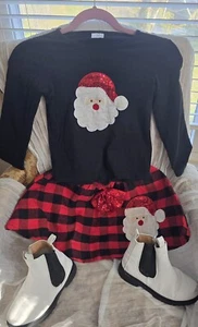 Girls Christmas 2pc Outfits - Picture 1 of 6
