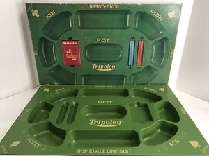 1968 Tripoley Game #300 Players Edition Plastic Tray & Box Only 20”x13” - Picture 1 of 8