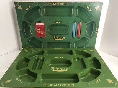 1968 Tripoley Game #300 Players Edition Plastic Tray & Box Only 20”x13” - Image 1 of 4